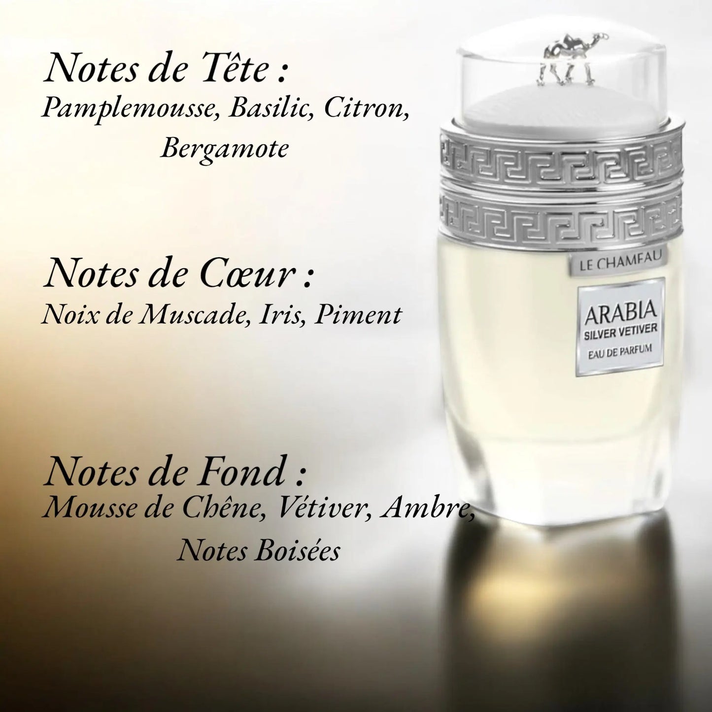 Arabia Silver Vétiver Echantillon 2 ML - YOUBAÏ BAÏYOU Parfums de Dubaï