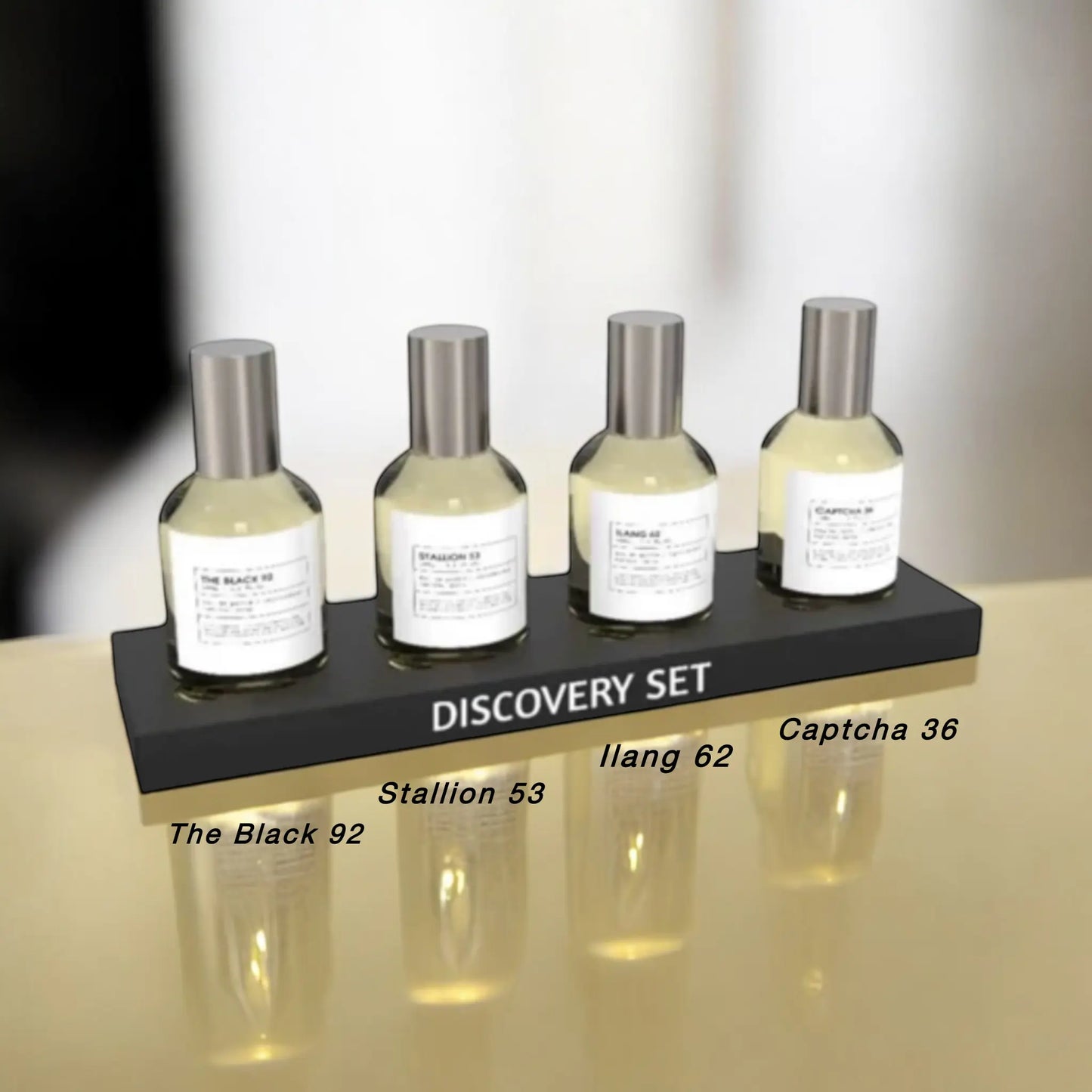Discovery Set (The Black 92, Stallion 53, Ilang 62, Captcha 36) Echantillon 4X2 ml - YOUBAÏ BAÏYOU