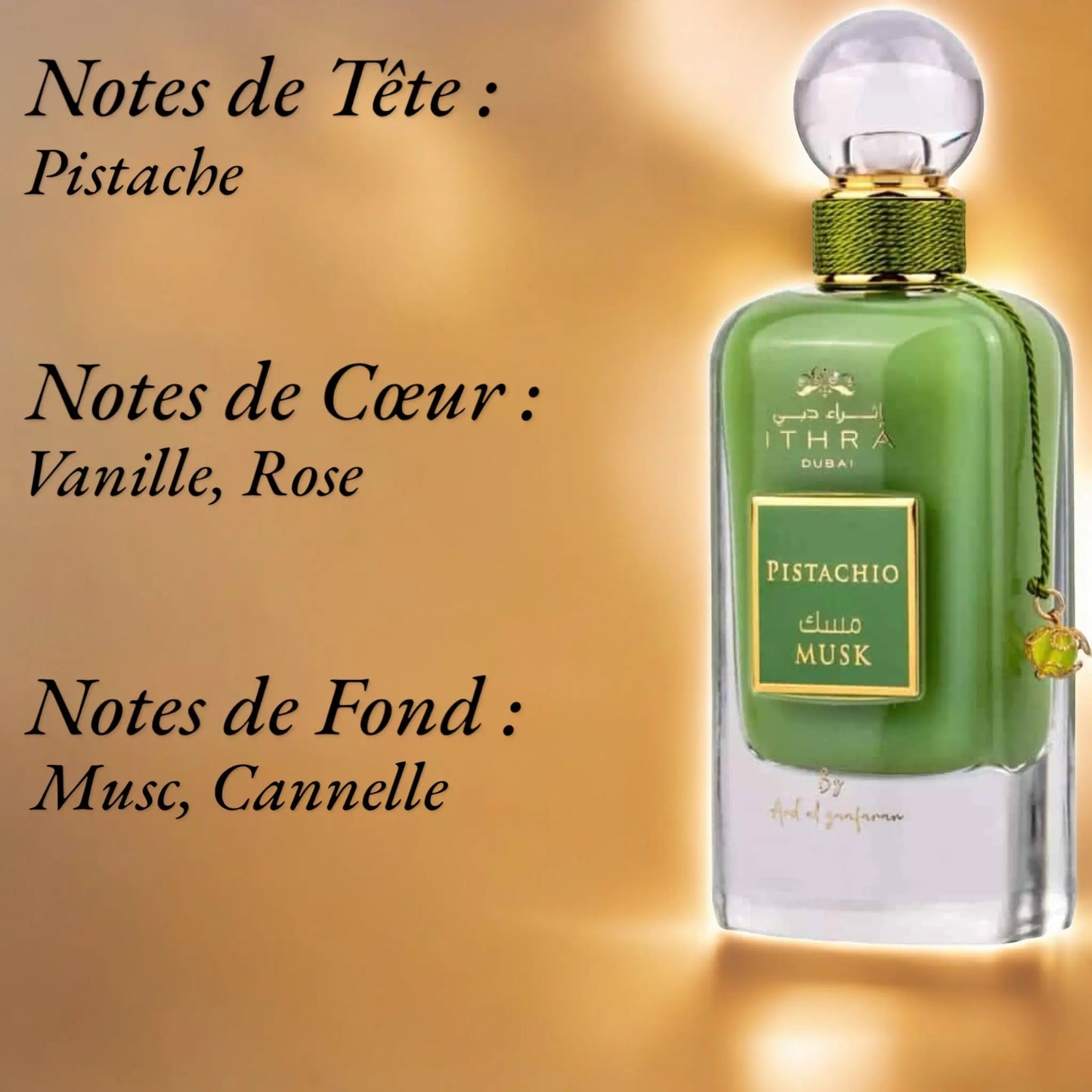 Ithra Pistachio Echantillon 2 ML - YOUBAÏ BAÏYOU Parfums de Dubaï