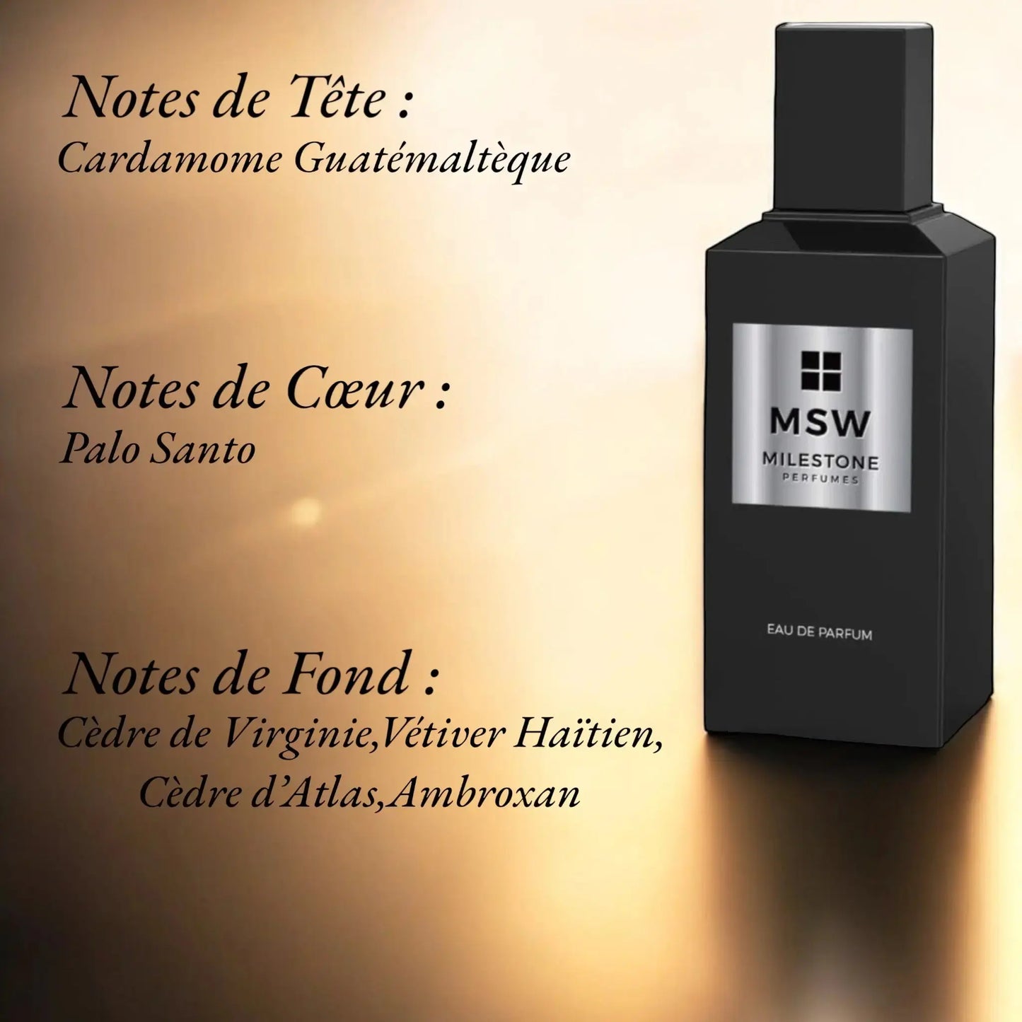 MSW Eau de Parfum Dubaï Milestone 100ml Youbaï Baïyou - YOUBAÏ BAÏYOU Parfums de Dubaï
