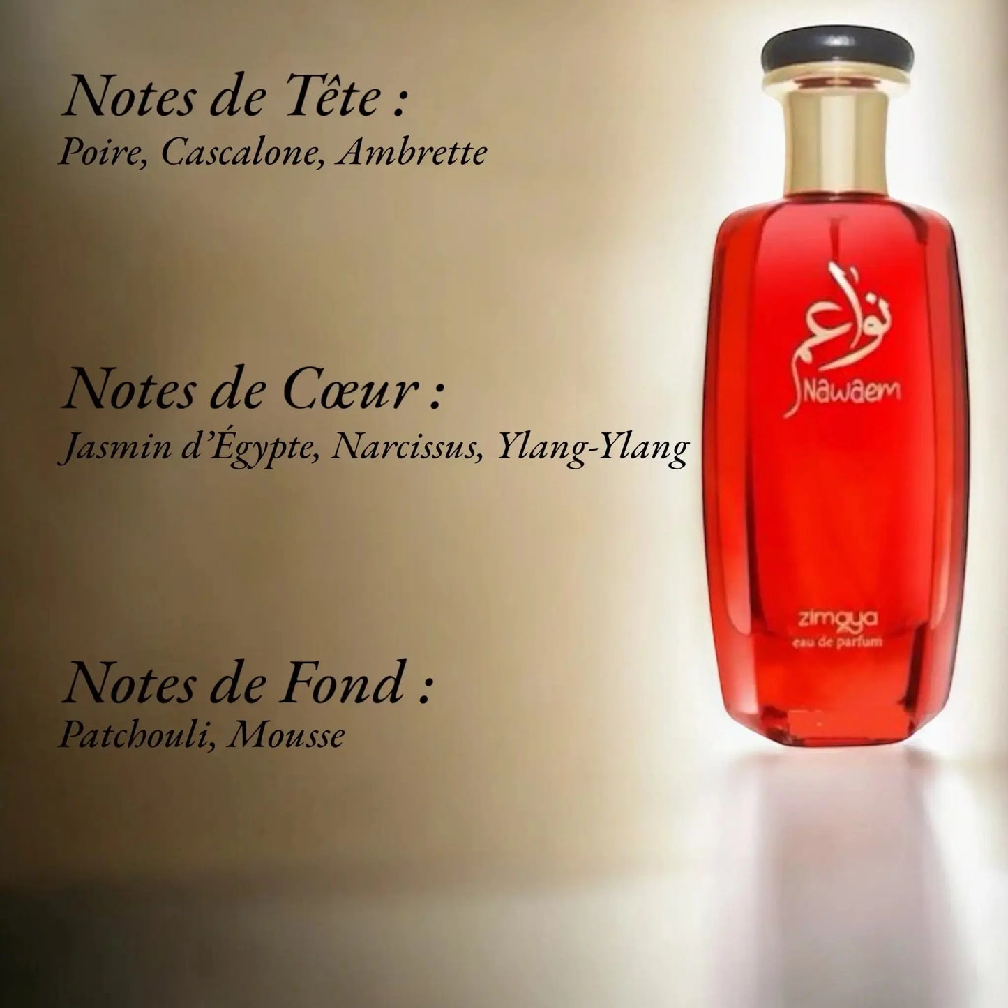 Nawaem Eau de Parfum Dubaï Zimaya 100 ml Youbaï Baïyou - YOUBAÏ BAÏYOU Parfums de Dubaï