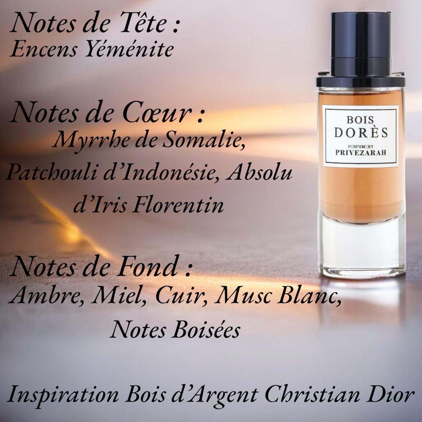 Bois Dorès Eau de Parfum Dubaï Privezarah 80 ml Youbaï Baïyou