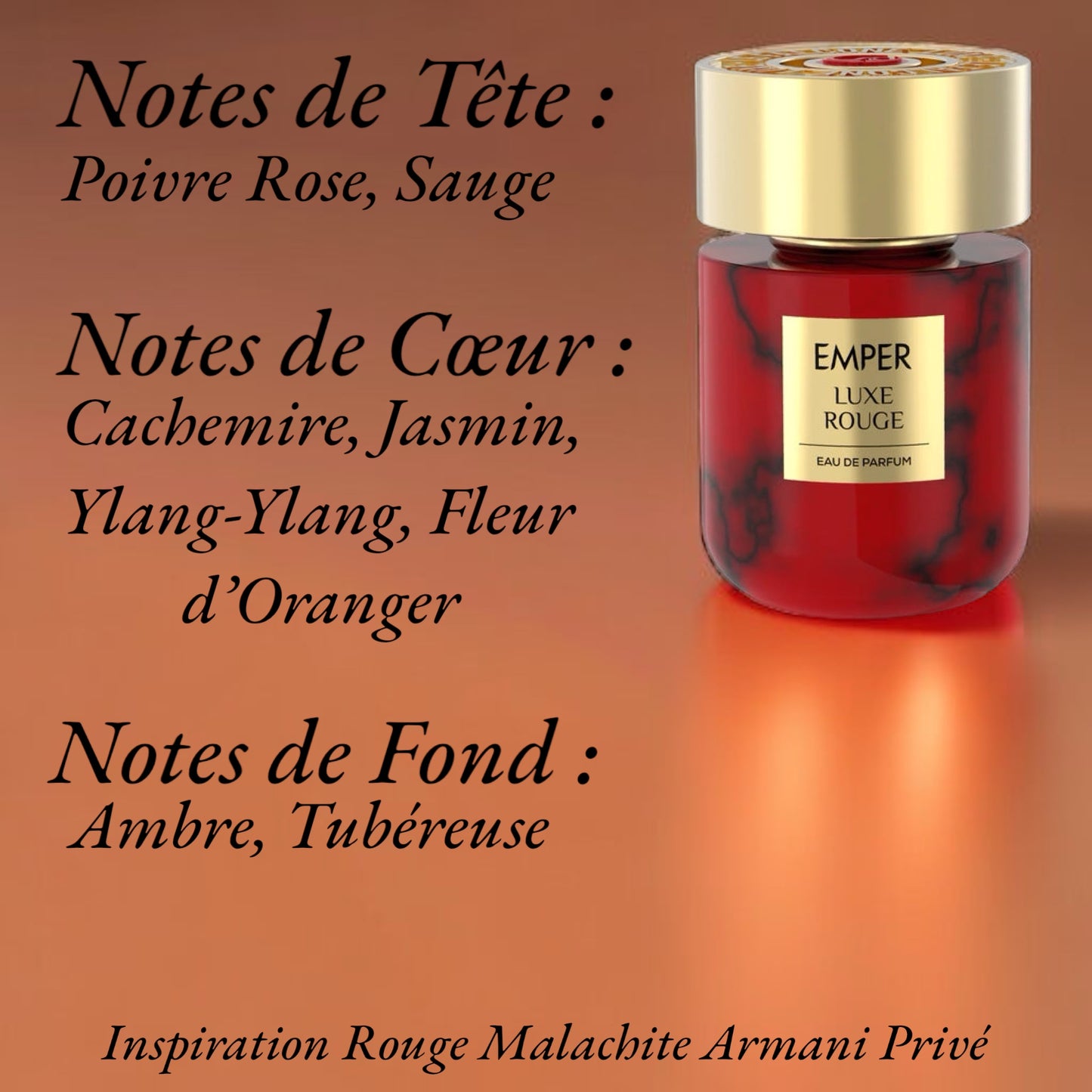 Luxe Rouge ( Rouge Malachite ) Echantillon 2 ML