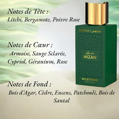 Mizan Firdous Eau de Parfum Milestone Echantillon 2 Ml - YOUBAÏ BAÏYOU