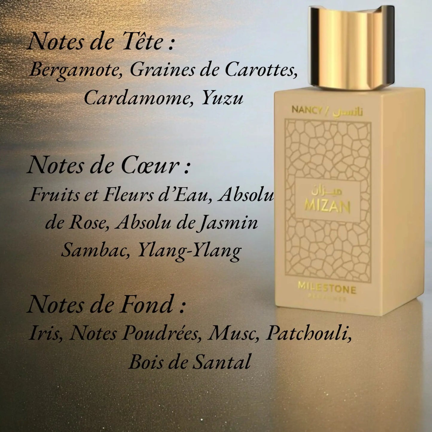 Mizan Nancy Eau de Parfum Milestone Echantillon 2 Ml - YOUBAÏ BAÏYOU