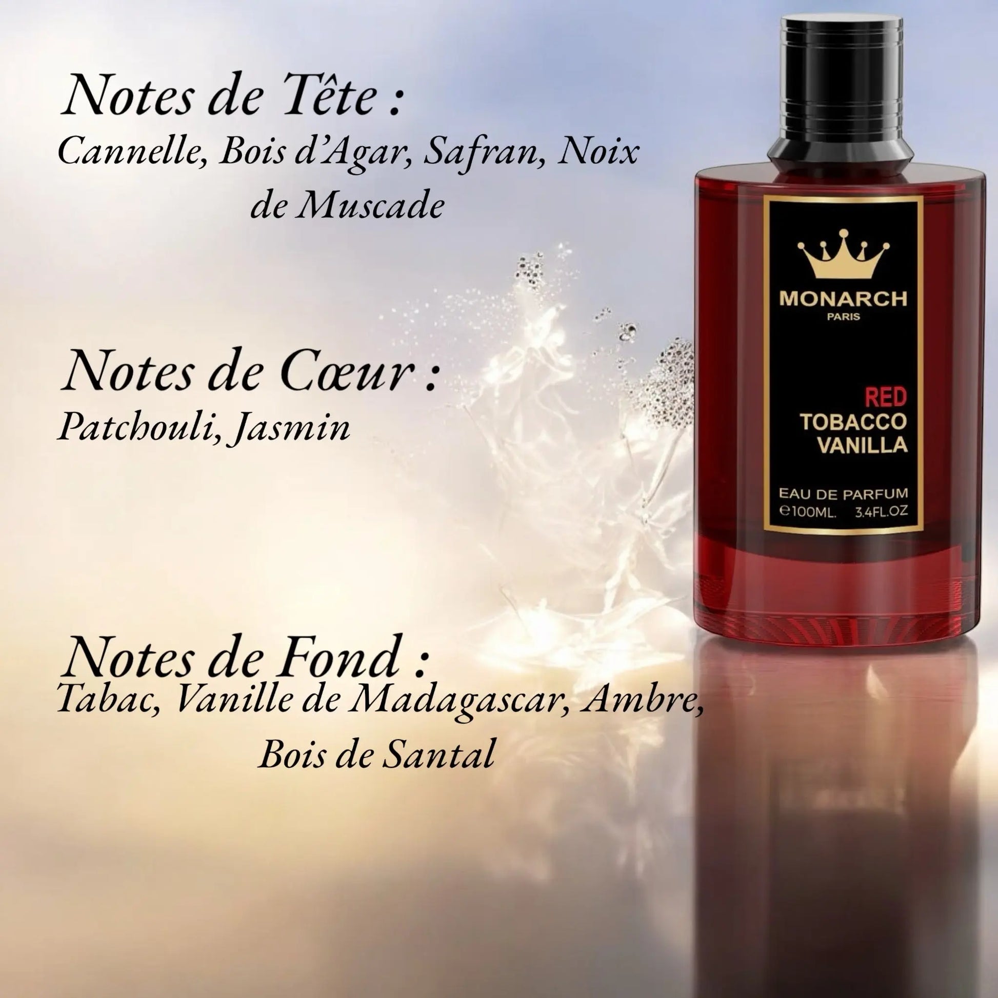 Monarch Paris Red Tobacco Vanilla Eau de Parfum Dubaï Emper Echantillon 2 ml - YOUBAÏ BAÏYOU