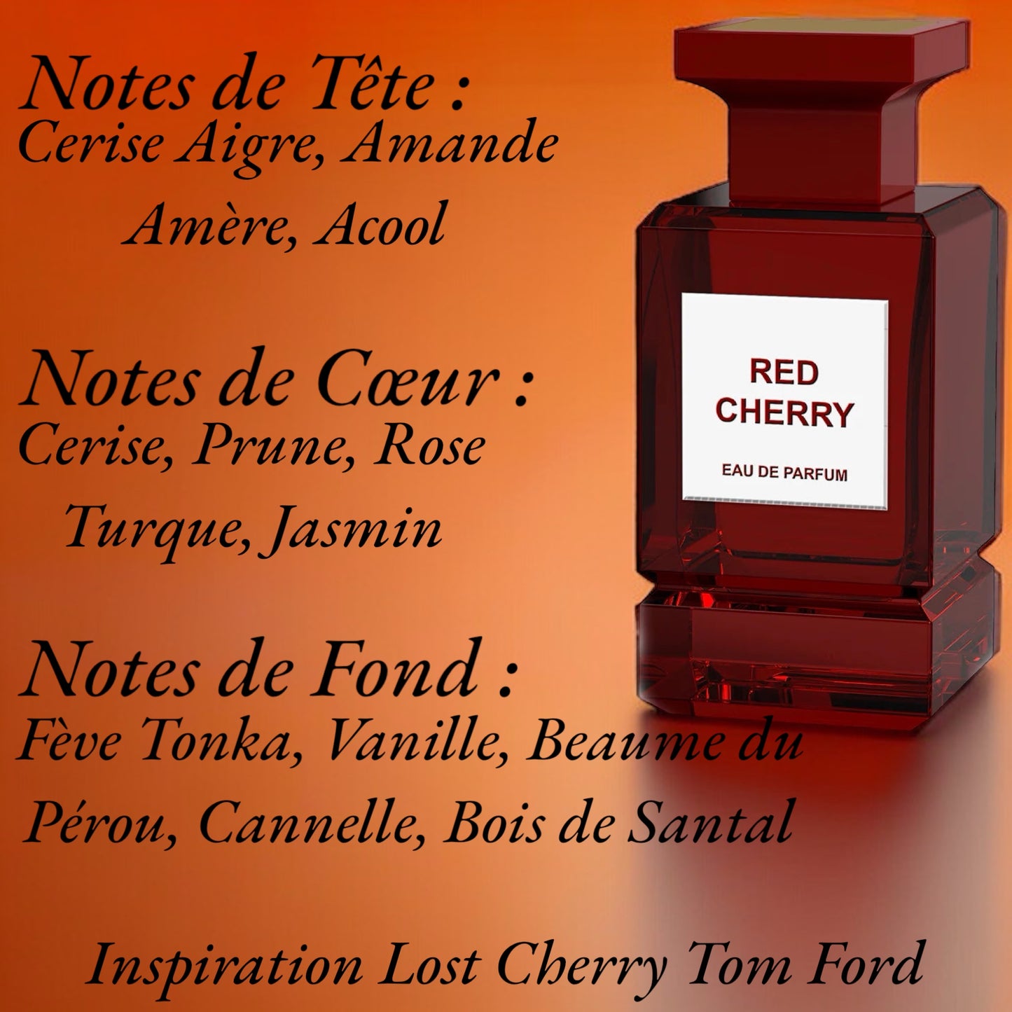 Red Cherry eau de parfum Dubaï Milestone 100ml Youbaï Baïyou