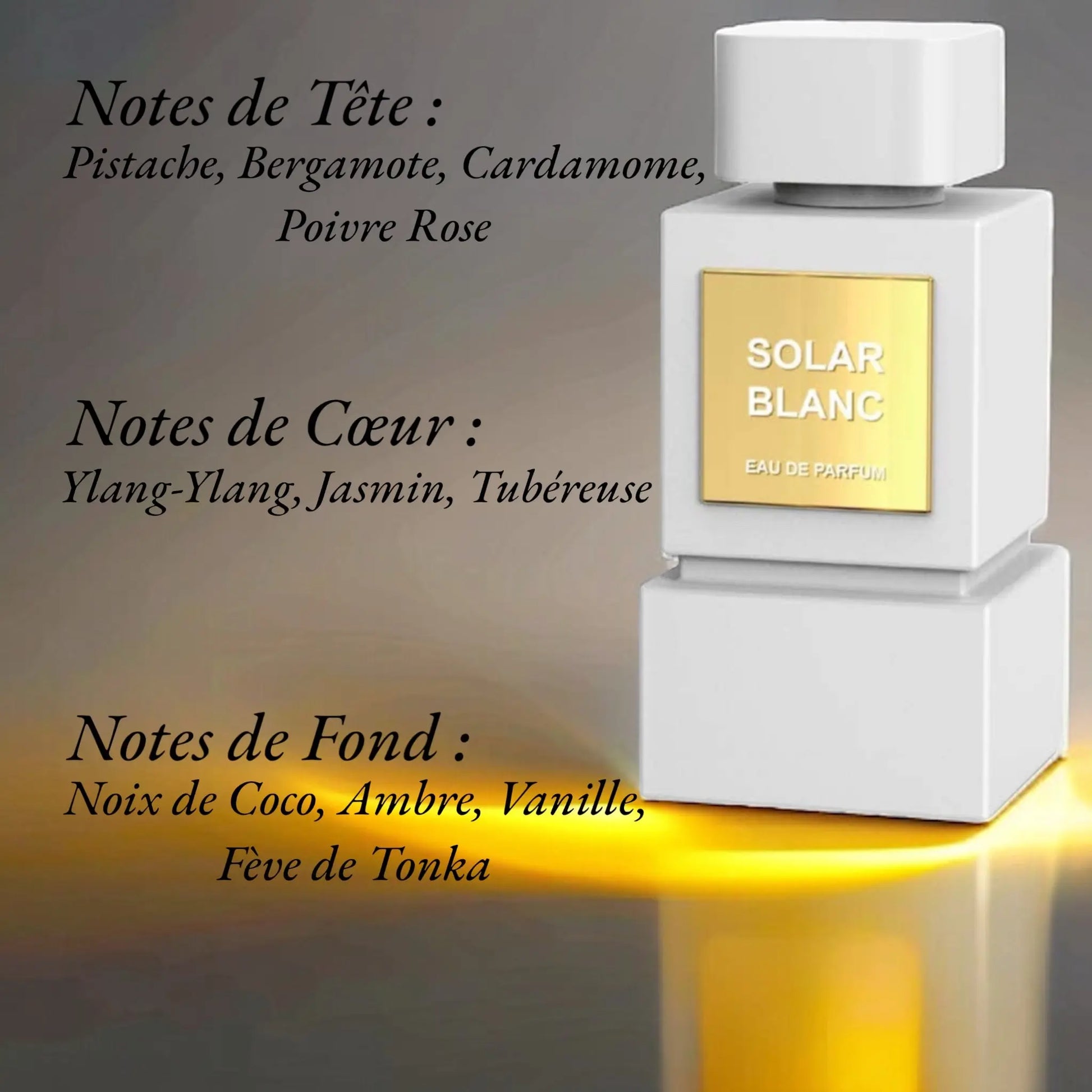 Solar Blanc Eau de Parfum Dubaï Milestone 100 ML - YOUBAÏ BAÏYOU Parfums de Dubaï