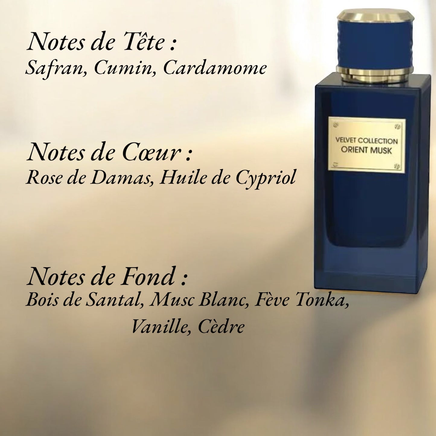 Velvet Collection Orient Musk  Eau de Parfum Dubaï Milestone 100ml - YOUBAÏ BAÏYOU Parfums de Dubaï